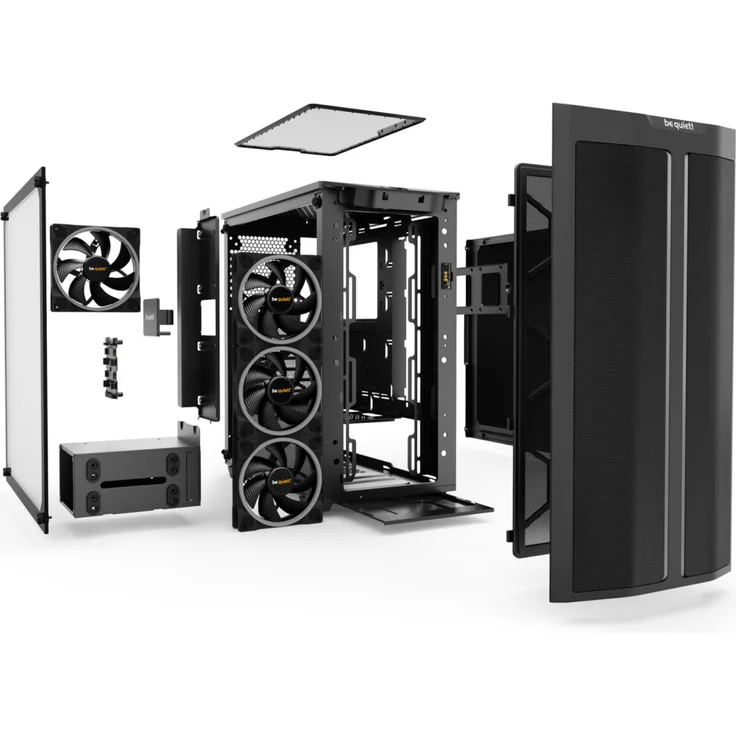 be quiet! PURE BASE 500 FX Schwarz, Midi Tower, mit Seitenfenster, ohne Netzteil (BGW43) – Bild 6