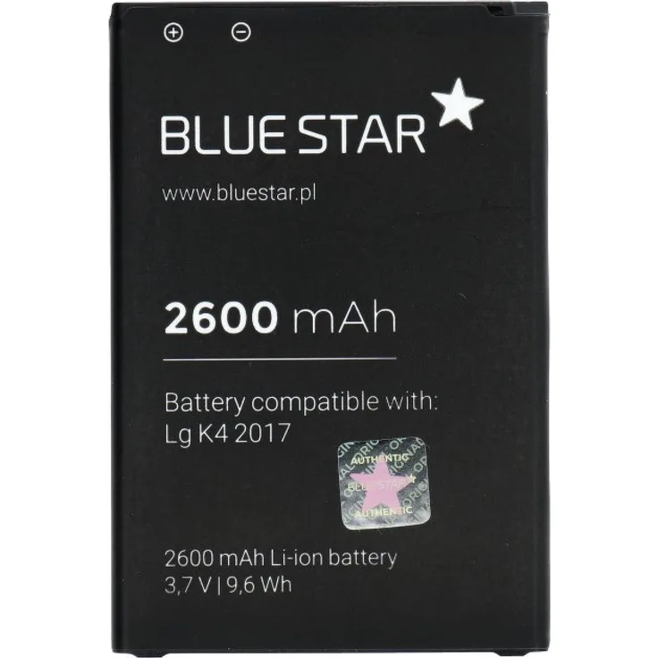 Bluestar Akku Ersatz kompatibel mit K4 2017 - K8 2017 2600mAh Li-lon Austausch Batterie Accu