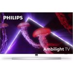Philips 48OLED807-12 121 cm (48 Zoll) Ambilight OLED Smart TV (Ultra HD, Dolby Vision, OLED) HD-Triple-Tuner (Sat, Antenne, Kabel) Modelljahr 2022 Energieklasse G (DE-Modell)