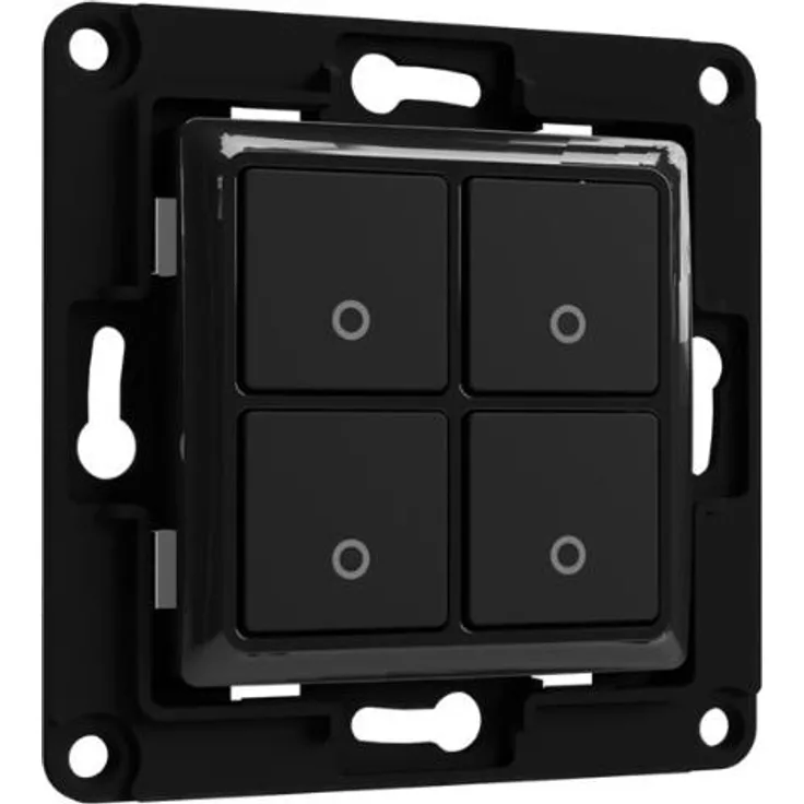 Shelly Wandschalter (4 Taster) schwarz (206440)