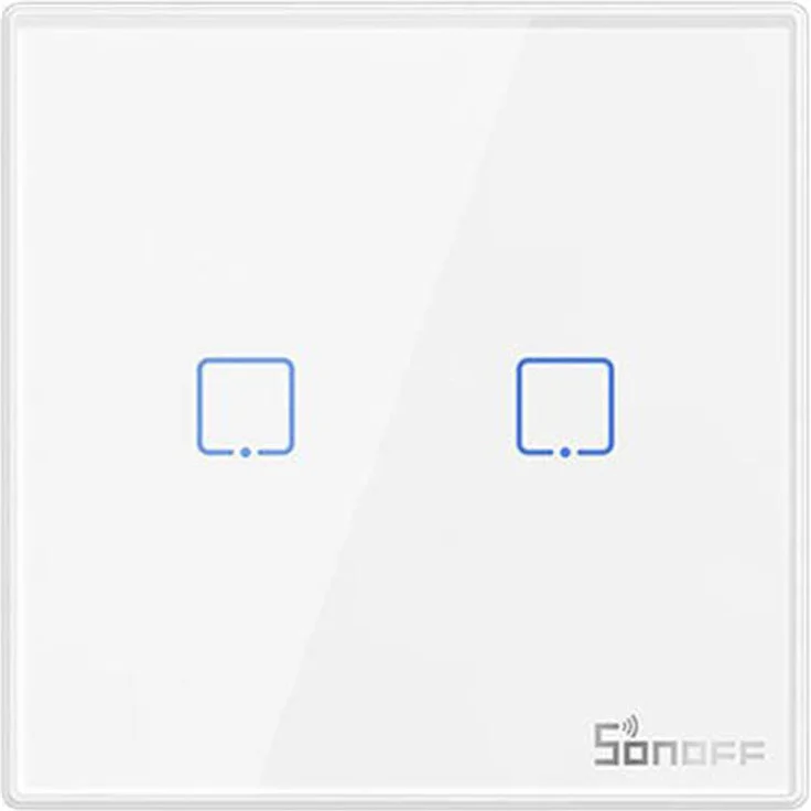 SONOFF Lichtschalter T2EU2C-RF 2 Kanal – Bild 1