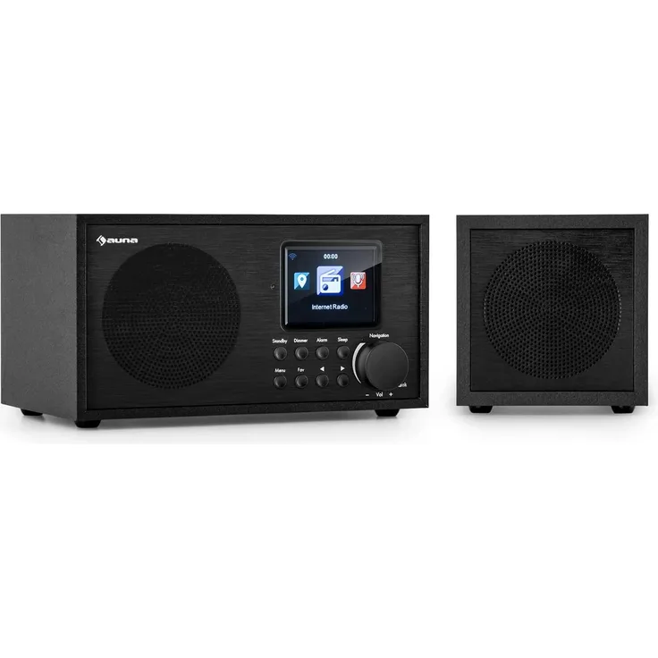 Auna Silver Star Mini Two Internetradio, (Streaming, DAB+, FM, Webradio), TFT, schwarz