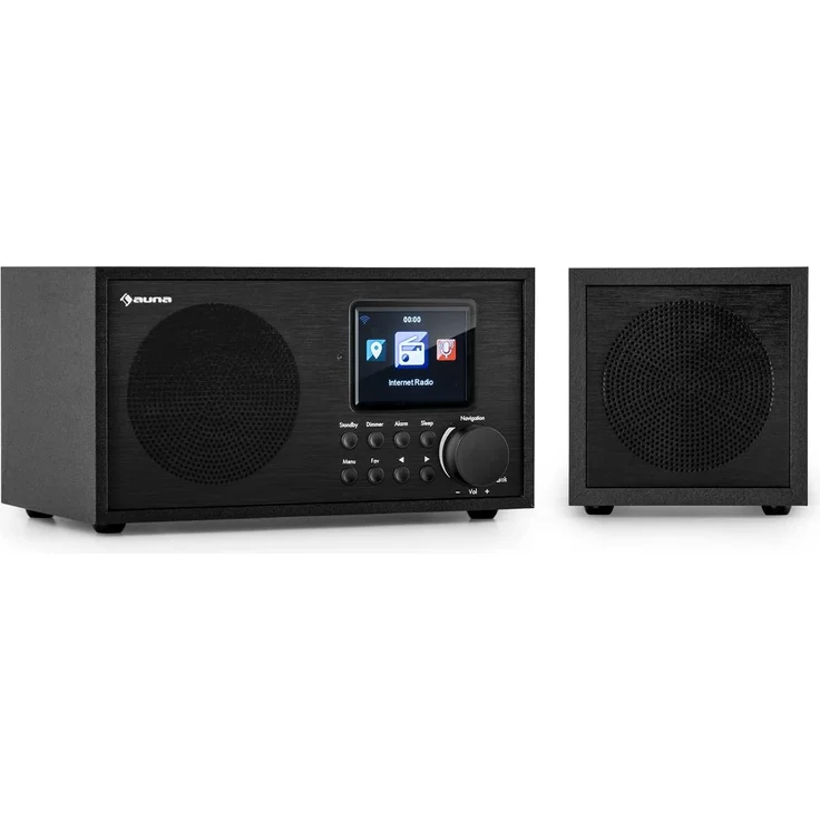 Auna Silver Star Mini Two Internetradio, (Streaming, DAB+, FM, Webradio), TFT, schwarz – Bild 1