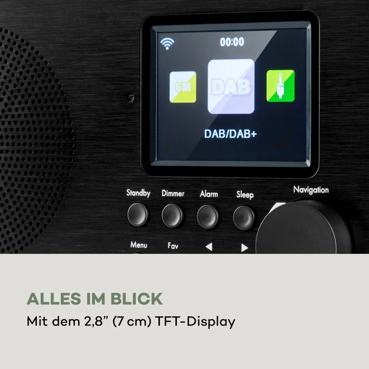 Auna Silver Star Mini Two Internetradio, (Streaming, DAB+, FM, Webradio), TFT, schwarz – Bild 6
