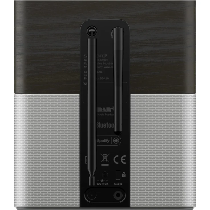 Sonoro SonoroSTREAM Digitalradio, (Multiroom, Spotify, UPnP, Streaming, DLNA, DAB, DAB+, UKW (FM), Webradio), TFT, schwarz, silber – Bild 3