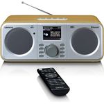 Lenco DIR-141WD Digitalradio, (Spotify, Streaming, DAB+, UKW (FM), Webradio), TFT, silber, braun