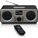Lenco DIR-141BK Digitalradio, (Spotify, Streaming, DAB+, UKW (FM), Webradio), TFT, silber, schwarz