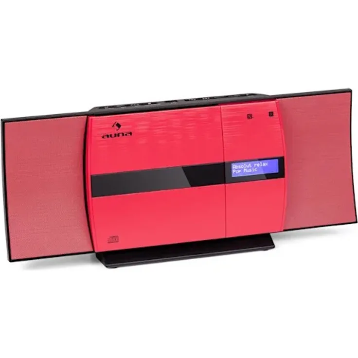 Auna V-20 DAB Vertikal-Stereoanlage rot