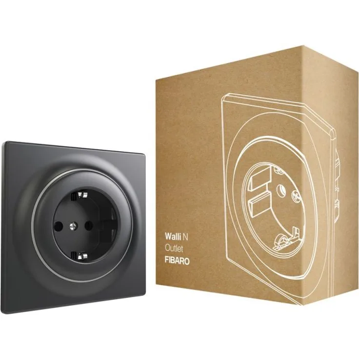 FIBARO Walli Outlet FGWOF-011-8 anthracit