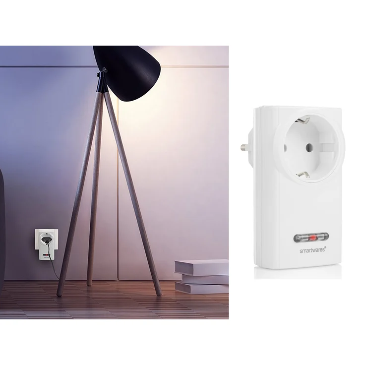 Smartwares SmartHome Funk-Steckdose innen, fernbedienbarer Zwischenstecker für Lampen, 230 V, weiß (SH4-90261) – Bild 6