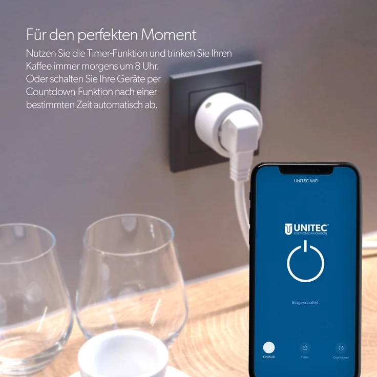 Unitec Elektro WIFI Zwischenstecker weiß – Bild 1