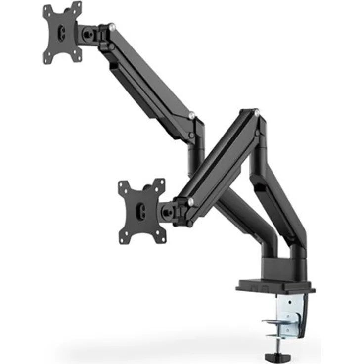 DIGITUS Univ. Dual Monitorhalter mit Gasdruckfeder 15-32