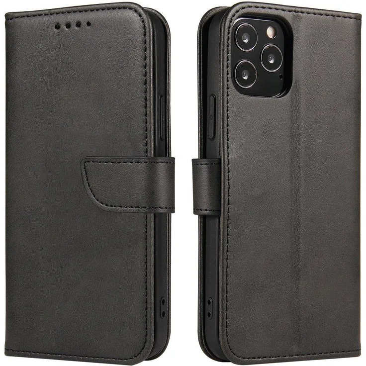 cofi1453 Premium Magnet Case Buch Tasche Schutzhülle aufklappbare Hülle Standfunktion Zubehör kompatibel mit Samsung Galaxy A72 (A725F) Schwarz