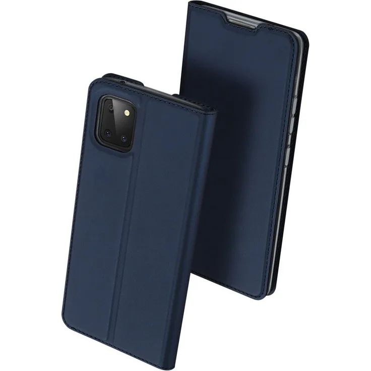 DUX DUCIS Buch Tasche kompatibel mit SAMSUNG GALAXY S22 ULTRA (SM-908B) Handy Hülle Etui Brieftasche Schutzhülle mit Standfunktion, Kartenfach Blau