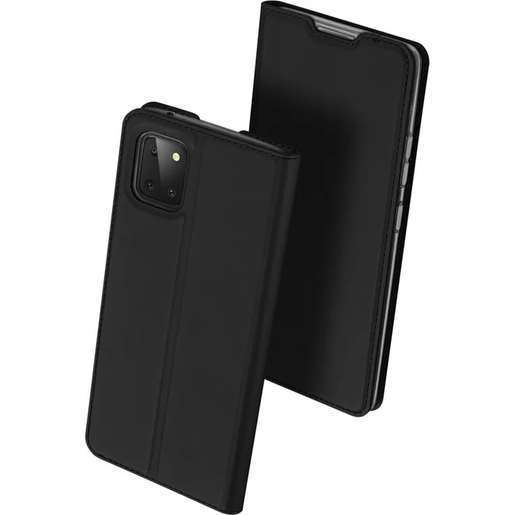 DUX DUCIS Buch Tasche kompatibel mit SAMSUNG GALAXY S22 ULTRA (SM-908B) Handy Hülle Etui Brieftasche Schutzhülle mit Standfunktion, Kartenfach Schwarz