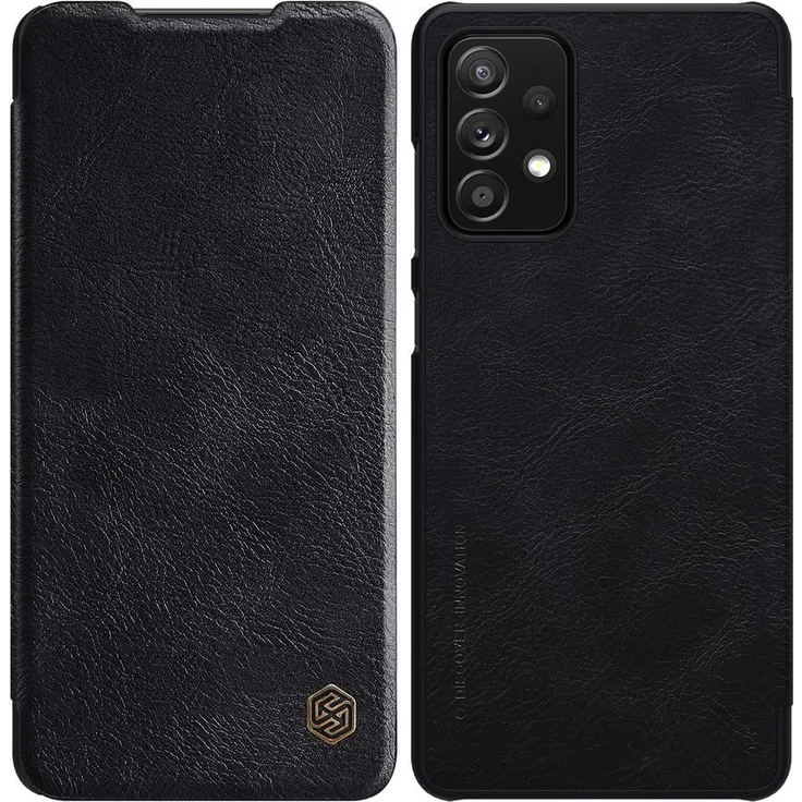 NILLKIN ECHT LEDER Flip Klapp Handytasche Handyhülle Buch Tasche kompatibel mit Samsung Galaxy A03S (A037G)