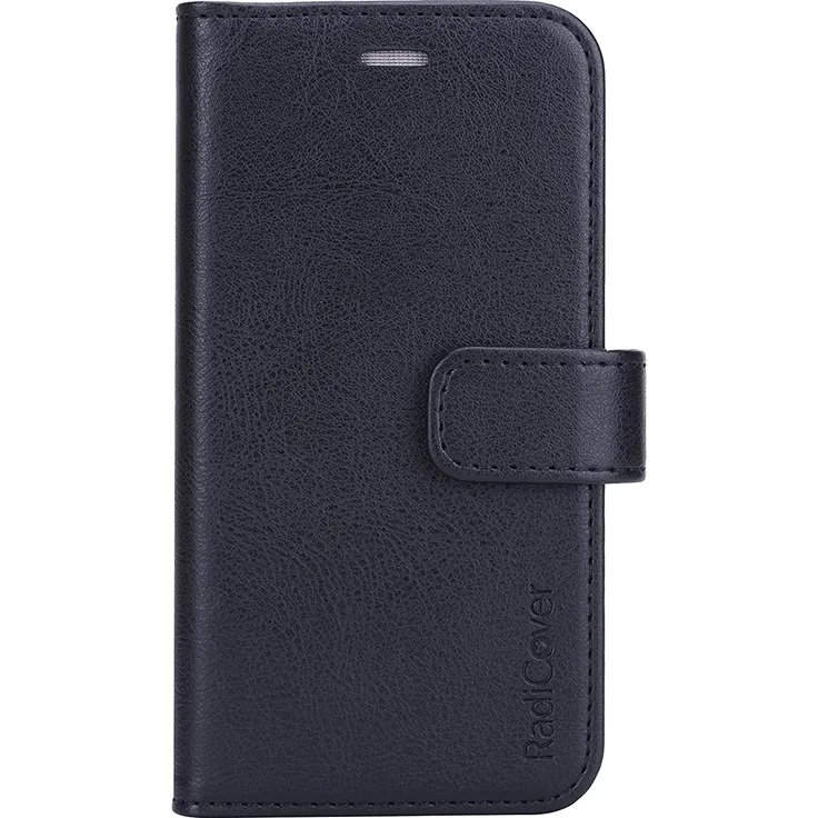 RadiCover - Radiation Protection Wallet PU iPhone 12 Mini Flipcover - Black (587053)