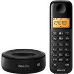 Philips D1651B/01 Schnurloses Telefon - DECT Telefon - Haustelefon - Festnetzanschluss - Anrufbeantworter - Schwarz