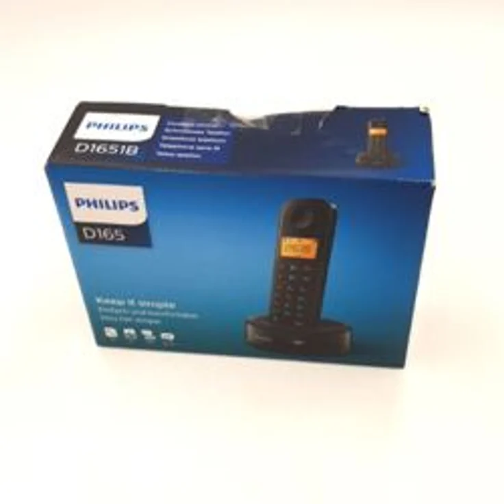Philips D1651B/01 Schnurloses Telefon - DECT Telefon - Haustelefon - Festnetzanschluss - Anrufbeantworter - Schwarz – Bild 3