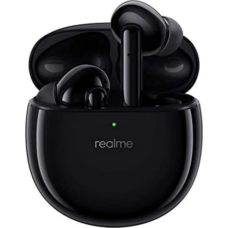 REALME Buds Air Pro In-Ear-Kopfhörer (Active Noise Cancelling (ANC), kabelloses Aufladen), schwarz – Bild 1