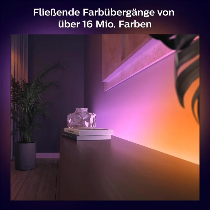 Philips Hue White And Color Ambiance Gradient Lightstrip Bluetooth Starter-Set 2m (929002994901) - Preisvergleich – Bild 2