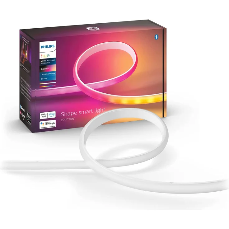 Philips Hue White And Color Ambiance Gradient Lightstrip Bluetooth Starter-Set 2m (929002994901) - Preisvergleich – Bild 1