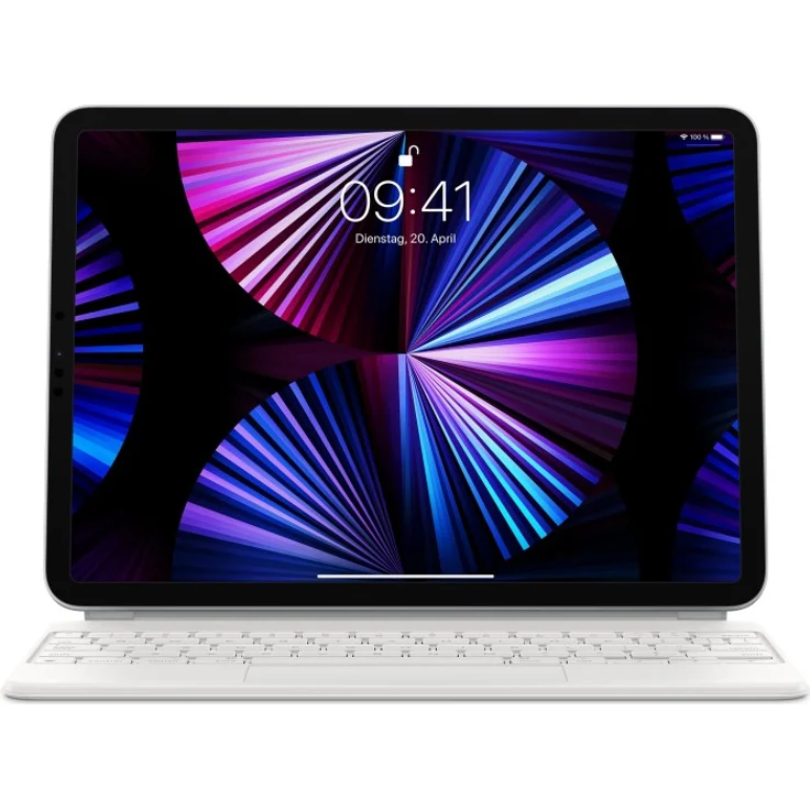 Apple Magic Keyboard, KeyboardDock für iPad Pro 11 Zoll, Weiß, Deutsch [2021] (MJQJ3D/A) – Bild 2