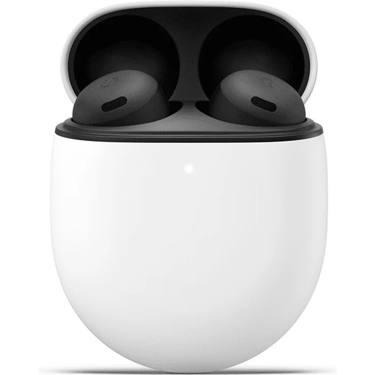 Google Pixel Buds Pro In-Ear-Kopfhörer (Freisprechfunktion, kabelloses Aufladen mit Lade-Transport-Box, Schnellladefunktion, Active Noise Cancelling (ANC), Transparenz Modus), charcoal – Bild 1