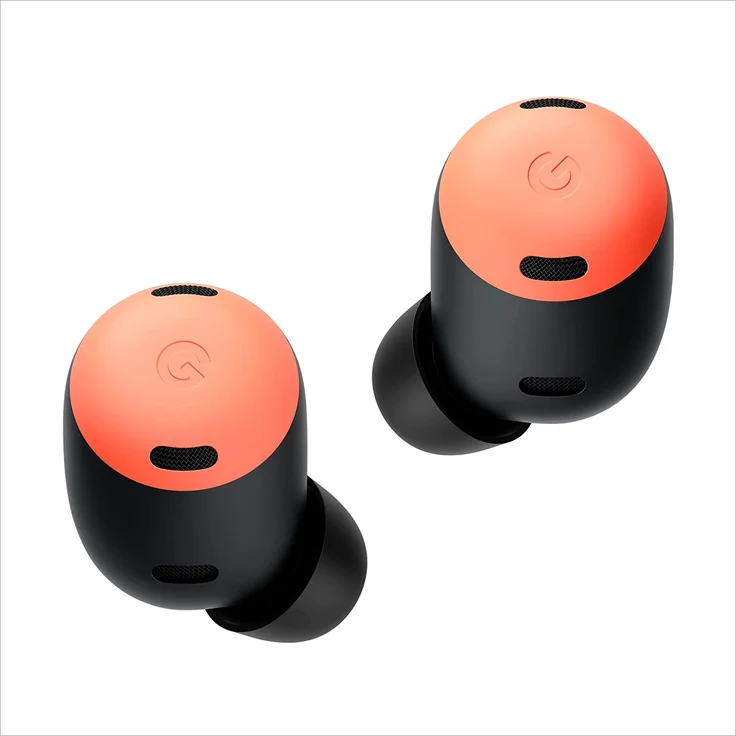Google Pixel Buds Pro In-Ear-Kopfhörer (Freisprechfunktion, kabelloses Aufladen mit Lade-Transport-Box, Schnellladefunktion, Active Noise Cancelling (ANC), Transparenz Modus), coral – Bild 3