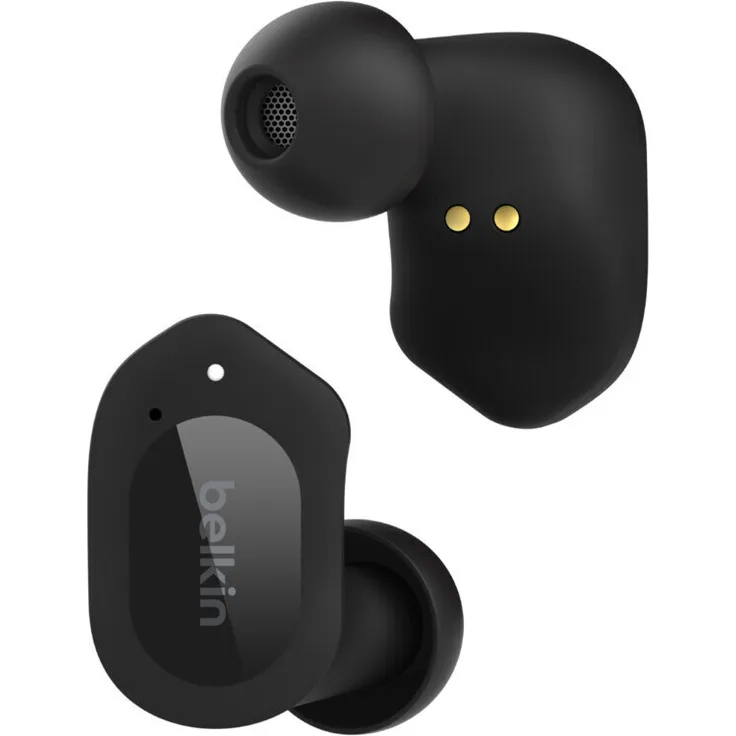 Belkin SoundForm Play In-Ear-Kopfhörer (Schnelladefunktion, Environmental Noise Cancellation (ENC)), schwarz