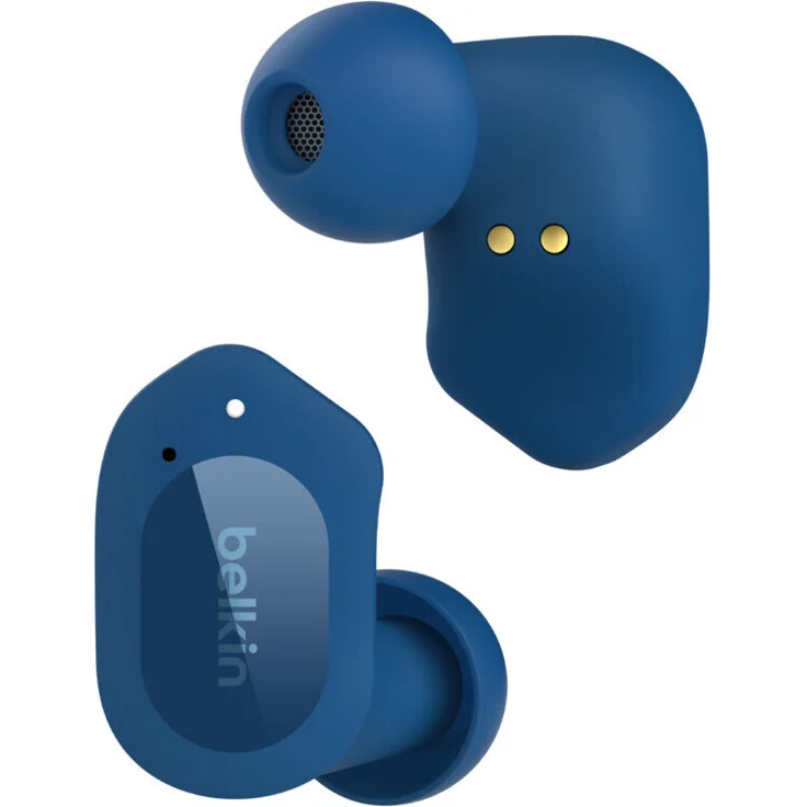 Belkin SoundForm Play In-Ear-Kopfhörer (Schnelladefunktion, Environmental Noise Cancellation (ENC)), blau – Bild 1