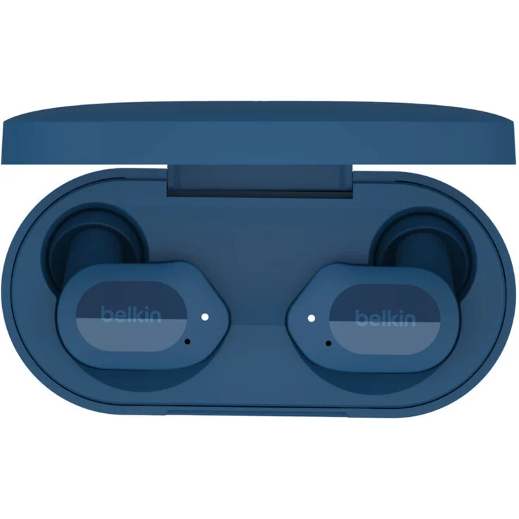 Belkin SoundForm Play In-Ear-Kopfhörer (Schnelladefunktion, Environmental Noise Cancellation (ENC)), blau – Bild 3
