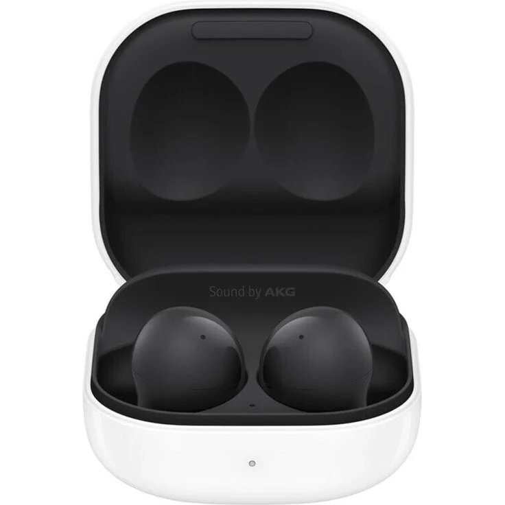 Samsung Galaxy Buds 2 SM-R177 In-Ear-Kopfhörer (Kabelloses Aufladen, Schnellladefunktion, Anruf annehmen, Active Noise Cancelling (ANC)), weiß – Bild 1