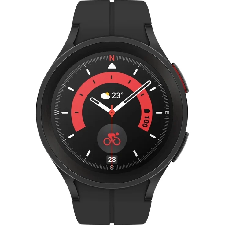 Samsung Galaxy Watch5 Pro Bluetooth Smartwatch GPS, Unisex, 45mm, Titangehäuse, Black Titanium – Bild 3