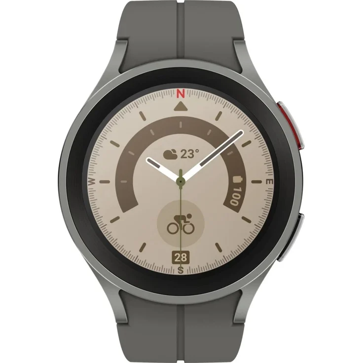 Samsung Galaxy Watch5 Pro Bluetooth Smartwatch GPS, Unisex, 45mm, Titangehäuse, Gray Titanium – Bild 3