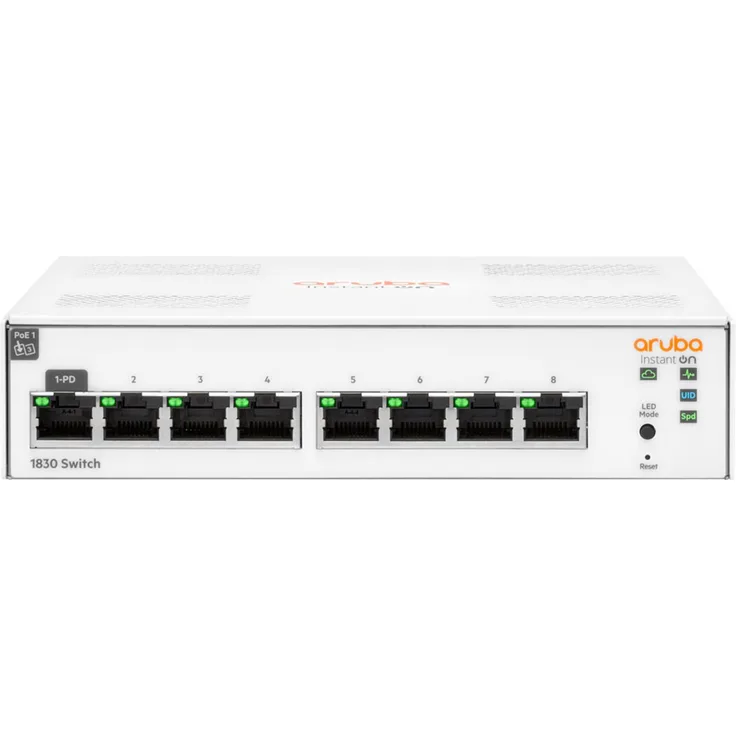 HPE Aruba Instant On 1830 8G Switch - Switch - Smart - 8 x 10-100-1000 - Desktop
