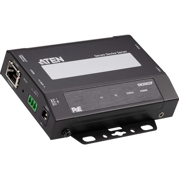 ATEN 2-Port RS-232 Secure Device Server Over Ethernet, W126427577 (Server Over Ethernet Transmission with PoE 2-Port RS-232)