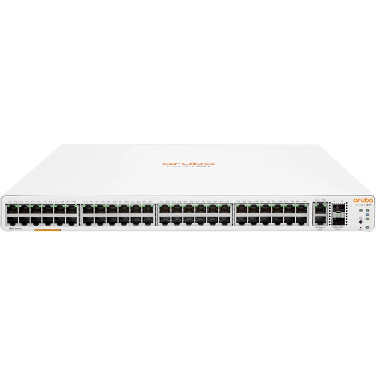 HPE Aruba Instant On 1960 48G 2XGT 2SFP+ Switch - Switch - L2+ - Smart - 48 x 10-100-1000 + 2 x 10 Gigabit SFP+ + 2 x 10 Gigabit Ethernet - Desktop, an Rack montierbar