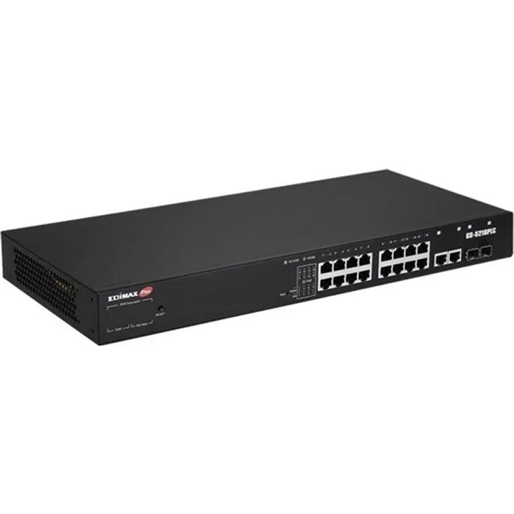 Edimax 18 Port Gigabit PoE Switch 2 RJ45-2 SFP com