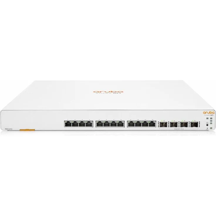HPE Aruba Instant On 1960 12XGT 4SFP+ Switch (12x Gigabit 10-100-1000 + 2x 10G SFP+ + 2x 10GBase-...