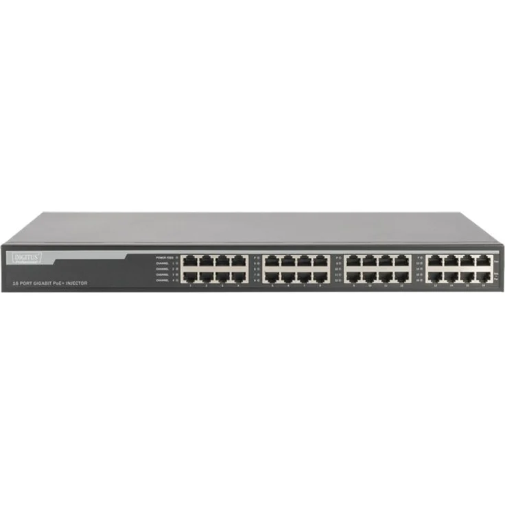 DIGITUS 16 Port Gigabit PoE+ Injektor – Bild 7