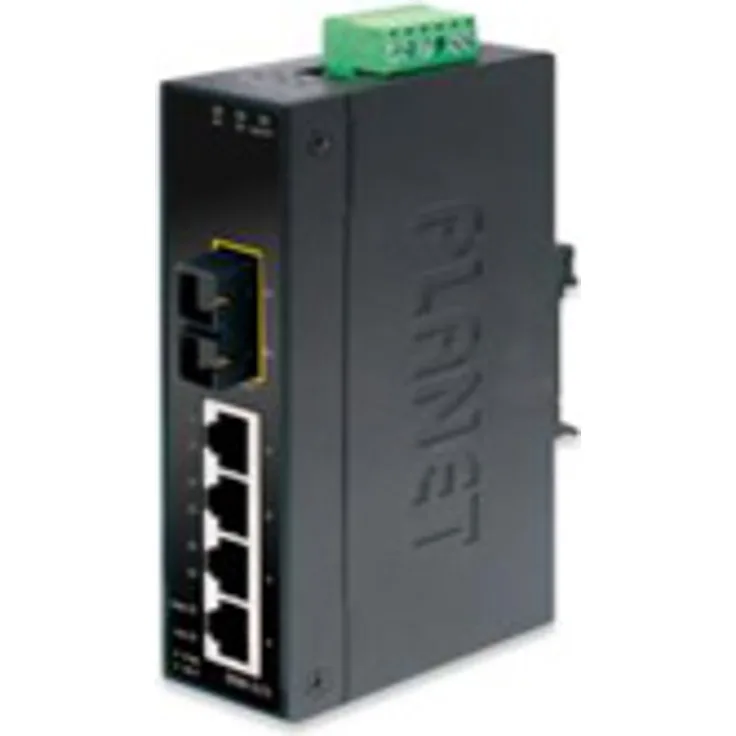 PLANET 4+1 100FX Port Multi-mode Industrial Ethernet Switch