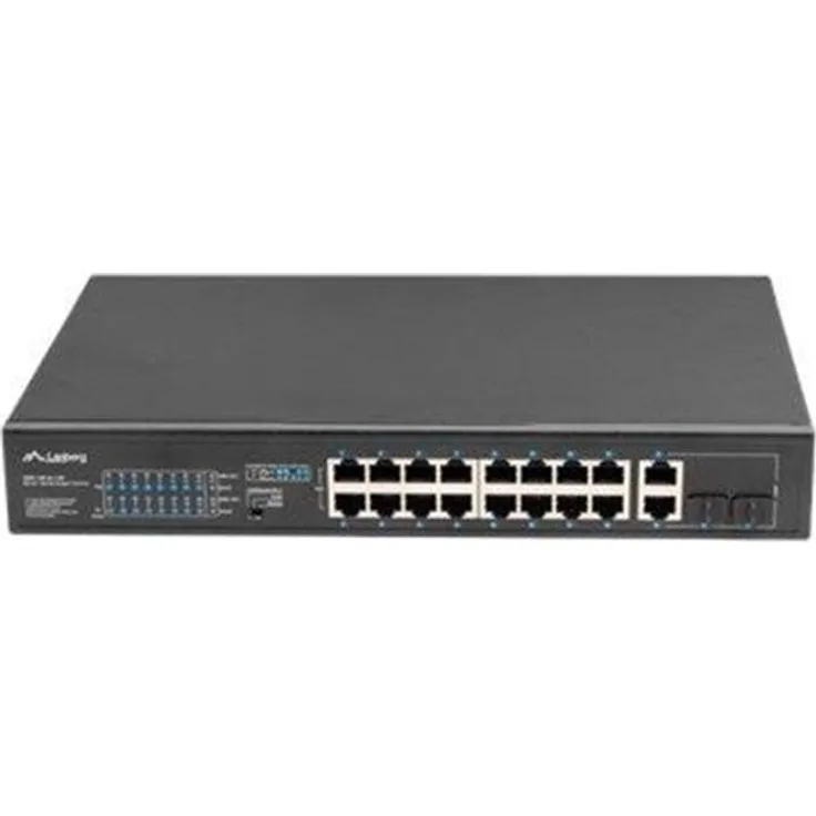 Lanberg RSFE-16P-2C-150 - switch - 16 ports - unmanaged - rack-mountable