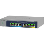Netgear MS108UP 8-Port Ultra60 PoE++ Multi-Gigabit (2.5G) Ethernet Unmanaged Switch mit 230W PoE-Budget 1G-2,5G-Ports, Desktop-Wallmount (MS108UP-100EUS)