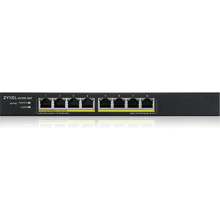 ZyXEL 8-Port GbE+ 60Watt 802.3at Smart Switch NebulaFlex - Switch
