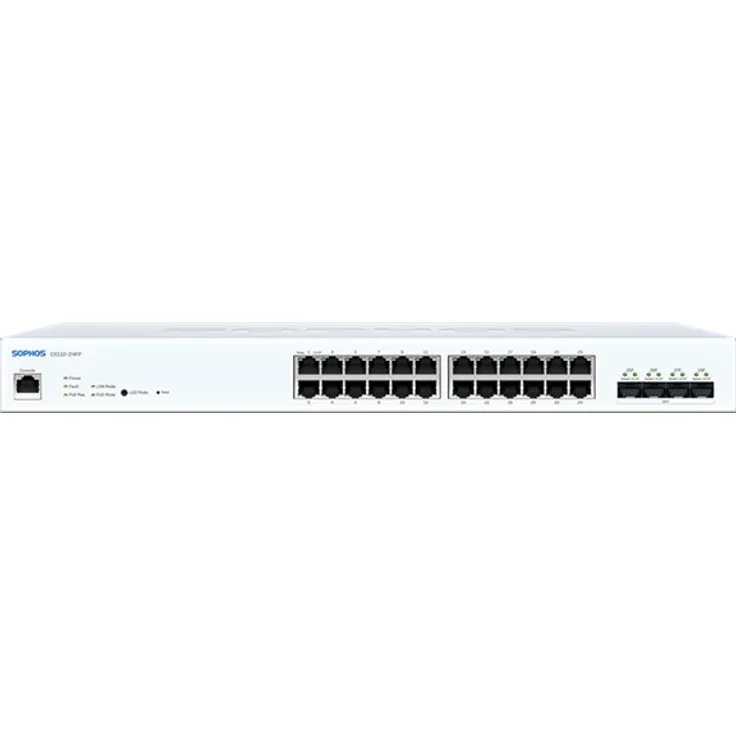 Sophos CS110-24FP - Switch - managed - 24 x 10-100-1000 (PoE+) + 4 x 1 Gigabit - 10 Gigabit SFP+ - an Rack montierbar - PoE+ (410 W)