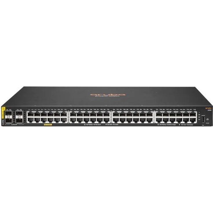 HPE Aruba Switch CX 6100 48G 4SFP+ 48xGBit/4x SFP+ PoE 370W (JL675A)