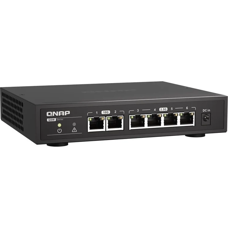 QNAP QSW-2104-2T - Switch - unmanaged - 2 x 100-1000-2.5G-5G-10GBase-T + 4 x 100-1000-2.5G - Desktop – Bild 6