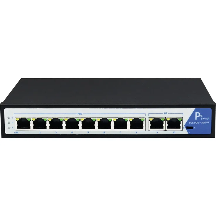 VALUE PoE+ Gigabit Ethernet Switch, 8+2 Ports