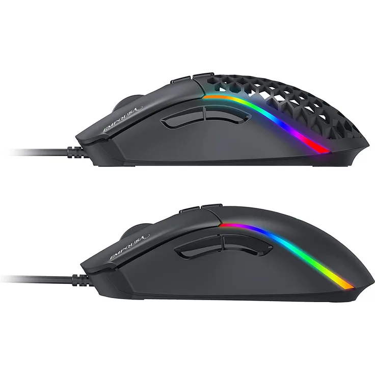 INCA RGB 6 Led 10000 DPI 7D Macro Keys Double Cover Prof. Gaming Mouse (IMG-GT20)